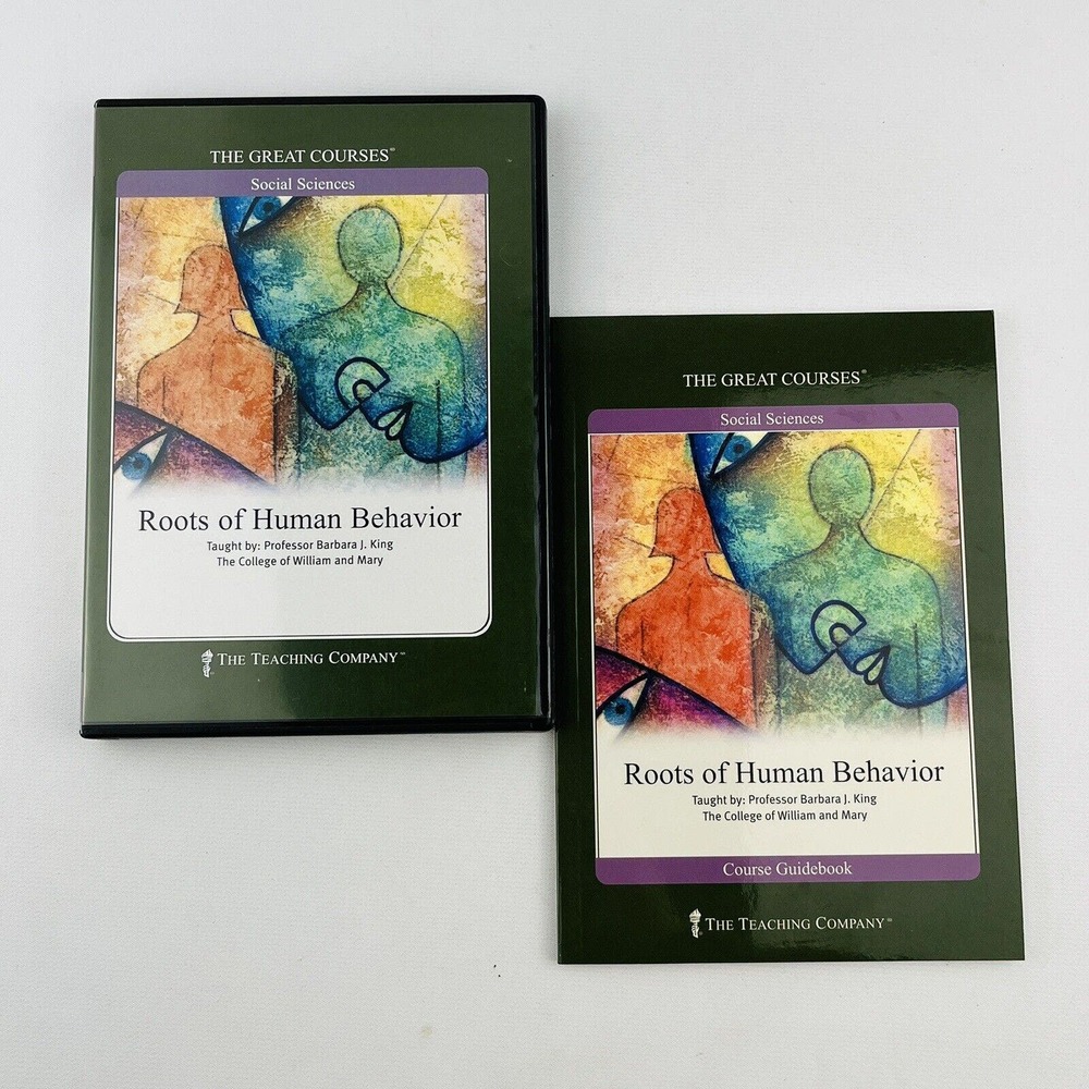 Great Courses Roots Of Human Behavior 6 CD Set & Course‎ Guidebook Barbara King